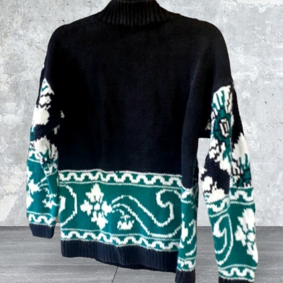 Distinction Vintage 90's Hand Knitted Pullover Sweater - Picture 5 of 6